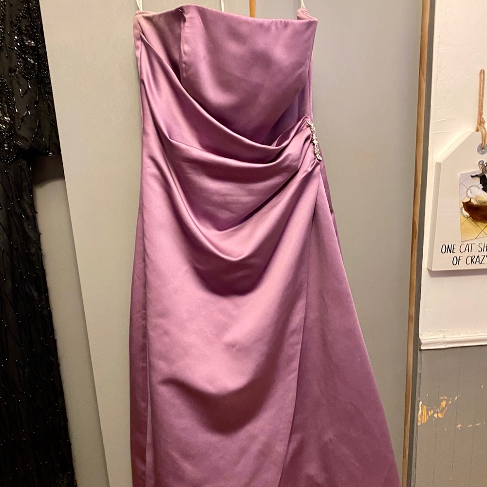 Davids bridal strapless dress size 10